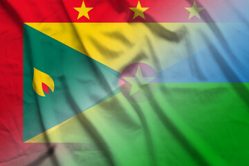 Grenada and Djibouti official flag international contract DJI GRD