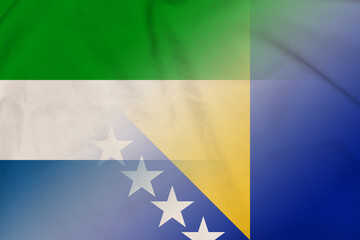 Sierra Leone and Bosnia and Herzegovina government flag transborder relations BIH SLE
