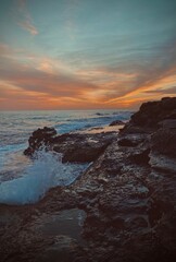 Fototapeta premium sunset over the sea
