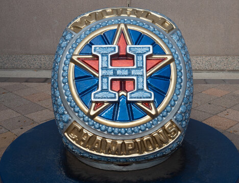 Spherical Sculpture Celebrating the Houston Astro's World Series Win in 2017