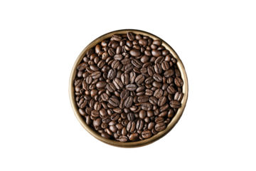 coffee beans in a cup