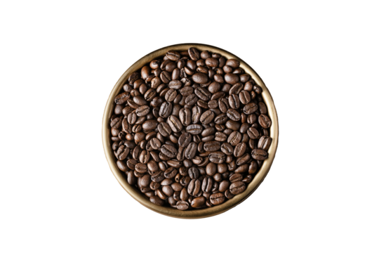 coffee beans in a cup