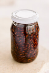 homemade pomegranate jam food styling