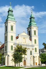 Fototapeta na wymiar Inner City Parish church, Budapest, Hungary