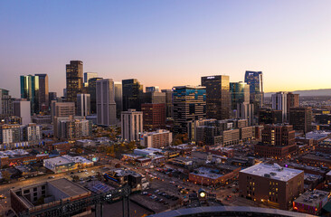 Obraz premium Downtown Denver at Sunset