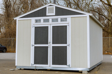 beautiful garden storage shed new door