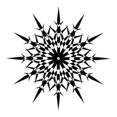 snowflake vector, icon, symbol, logo, clipart, isolated. vector illustration. vector illustration isolated on white background.