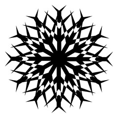 snowflake vector, icon, symbol, logo, clipart, isolated. vector illustration. vector illustration isolated on white background.