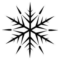 snowflake vector, icon, symbol, logo, clipart, isolated. vector illustration. vector illustration isolated on white background.