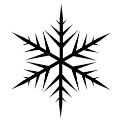 snowflake vector, icon, symbol, logo, clipart, isolated. vector illustration. vector illustration isolated on white background.