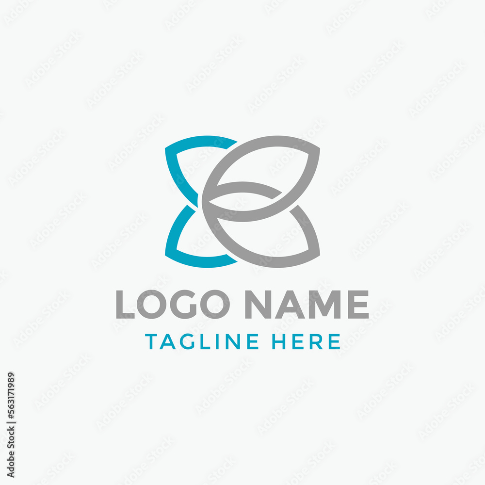 Canvas Prints simple and elegant logo concept