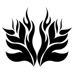 tribal tattoo vector, icon, symbol, logo, clipart, isolated. vector illustration. vector illustration isolated on white background.