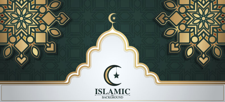 Luxury mandala background with arabesque arabic islamic east pattern