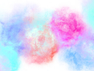 Fototapeta na wymiar gradient cloud nebula galaxy colorful shape element