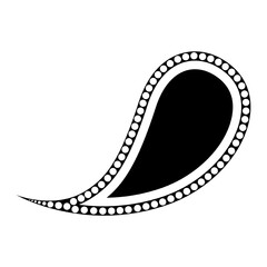 Fototapeta premium paisly vector, icon, symbol, logo, clipart, isolated. vector illustration. vector illustration isolated on white background.