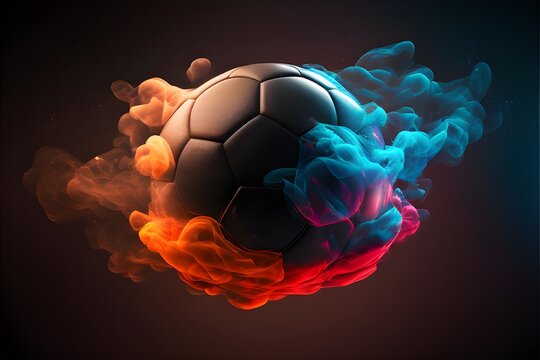 Football Ball Horizon generated by AI