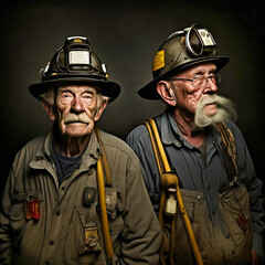 Elderly firement - generative AI