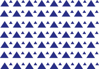 vector abstract pattern simple triangle blue and white tribal ethnic traditional design for background ikat argyle gingham made in traditional textile center in India