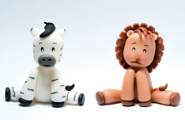 muñecos de porcelana fría animales