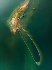Obraz premium Traditional fishing on the a lake