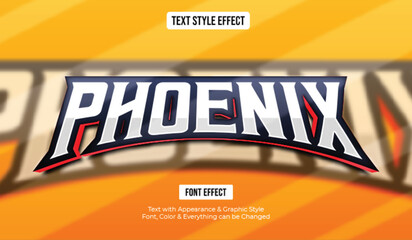 Gaming esport style text effect, Editable text effect  © Pickypicks