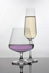 Cocktails with interesting colours