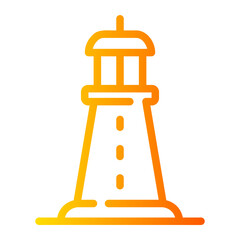 lighthouse gradient icon