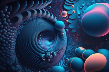 candy land landscape. Generative AI.