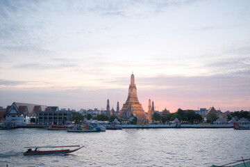 The Wat Arun river view