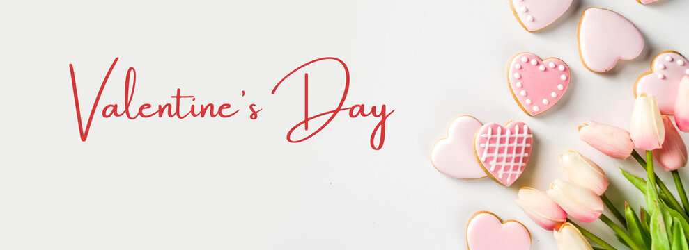 Valentine's Day , Cover photo , banner , white background