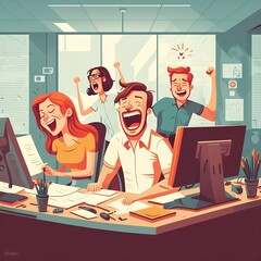 Office cartoon
