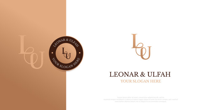 Initial LU Logo Design Vector 