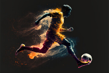 The Beautiful Game: An Illustrative Tribute to Soccer (AI Generated)