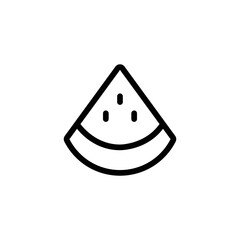 watermelon icon. outline icon