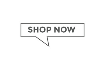Shop now button web banner templates. Vector Illustration