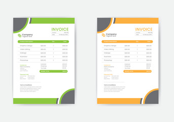 Corporate Invoice Design Template
