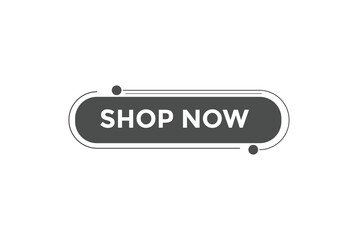 Shop now button web banner templates. Vector Illustration