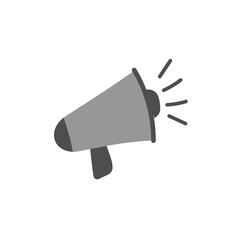Megaphone speaker icon design template isolated