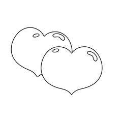 Valentine’s heart Outline 