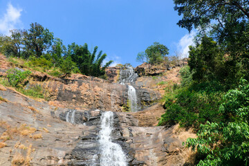 Cheeyappara Falls on the Kochi - Madurai Highway, Kerala, India