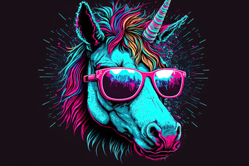 unicorn illustration vector