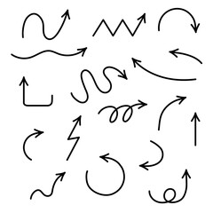 手書き風矢印アイコンセット