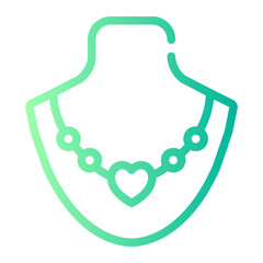necklace gradient icon