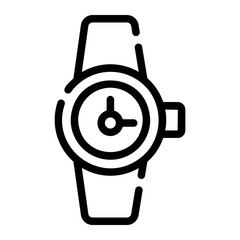 watch line icon