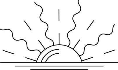 Vintage Boho Sunburst Vector