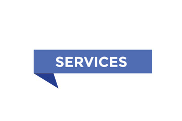 Services button web banner templates. Vector Illustration
