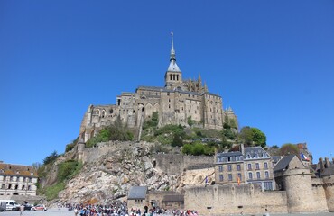 Fototapeta na wymiar Overview of Mont Saint-Michel in France