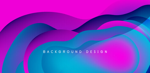 Fluid waves abstract background for covers, templates, flyers, placards, brochures, banners