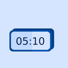 time icon set. calendar. digital clock. wall clock