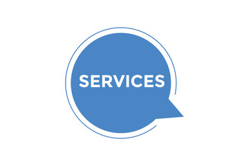 Services button web banner templates. Vector Illustration
